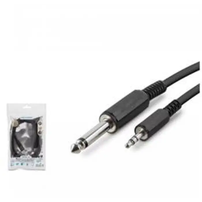 Hadron Hdx1055 6.5Mm To 3.5Mm Kablo Enstrüman Gitar 1.5M Siyah (KDO)