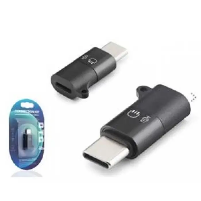 HADRON HDX1085 Type-C Lightning Kulaklık Mikrofon Ses Adaptörü Siyah (KDO)