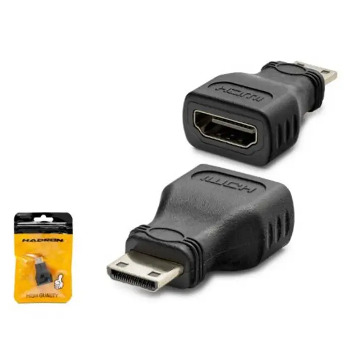 HADRON HDX1268 Mini HDMI to HDMI Adaptör 1080p Siyah (KDO)