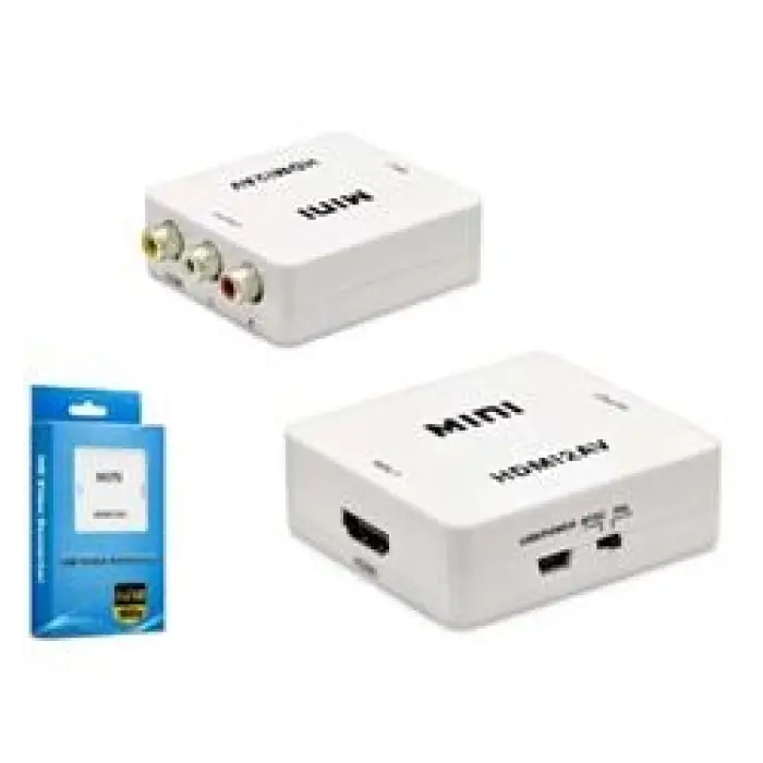 HADRON HDX1281 HD VIDEO CONVERTOR HDMI (IN) TO AV (OUT) BEYAZ (KDO)