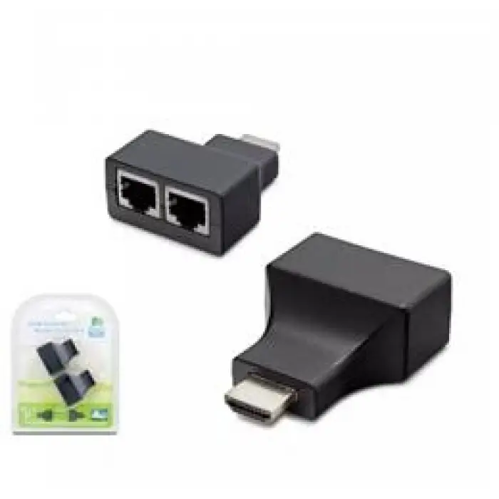 HADRON HDX1298 30M HDMI EXTENDER BY CAT5-6 SİYAH (KDO)