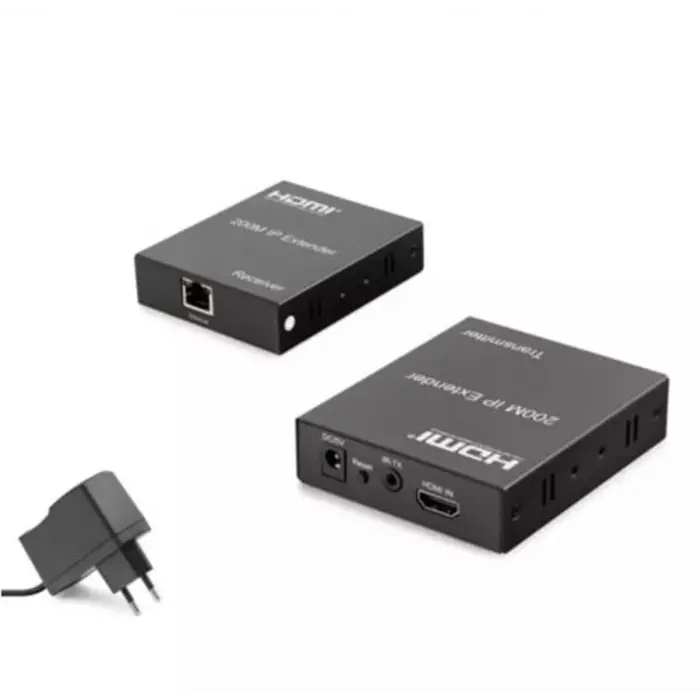 HADRON HDX1363 HDMI KVM Extender 4K Loop-Out 120 m - Gümüş (KDO)