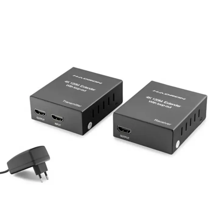 Hadron Hdx1368 120M Hdmi Extender Loop Out 4K  Siyah (KDO)