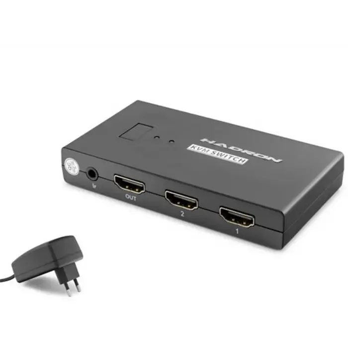 Hadron Hdx1373 2 Port + 4-  Hdmi Kvm Switch Usb Hdmi Kablolu Siyah (KDO)