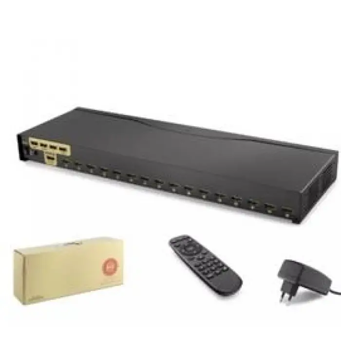 Hadron Hdx1379 16 Port  Hdmi Kvm Switch IR uzaktan kumanda  4K çözünürlük (KDO)