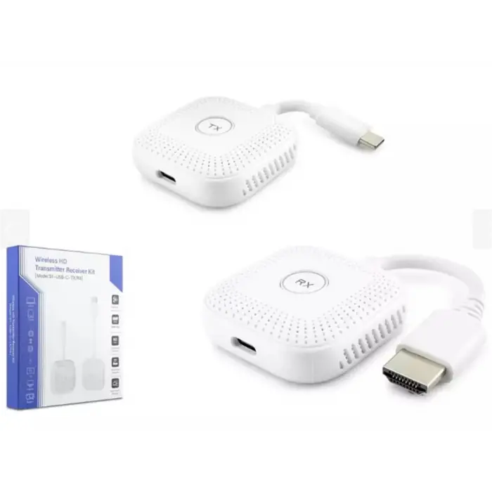 Hadron HDX1385 50mt Type-C Tx - Hdmi Rx Extender Kablosuz 1080p (Tv-Tablet-Projektör) (KDO)