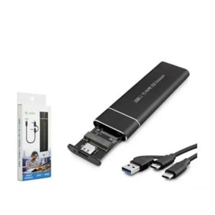 Hadron Hdx1768 Ssd Kutu Type-C3.1 + Usb3.0 Nvme M2 (KDO)