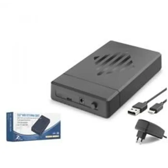 HADRON HDX1794 3.5 İnç SATA HDD Harici Disk Kutusu USB 2.0 Type-C - Siyah (KDO)