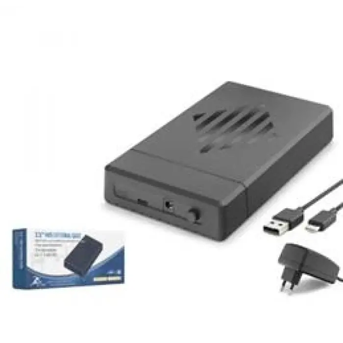 HADRON HDX1795 3.5 İnç SATA HDD Harici Disk Kutusu USB 3.0 Type-C - Siyah (KDO)