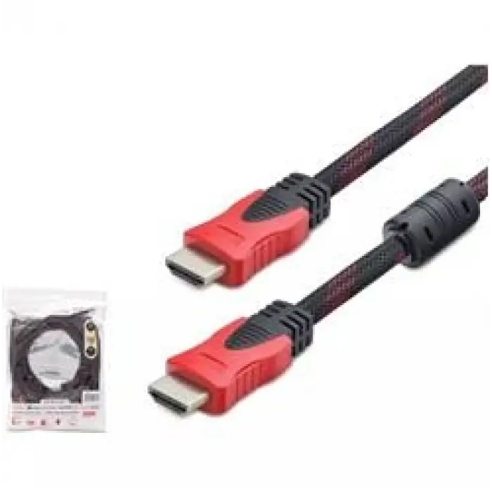 HADRON HDX2017 10MT HDMI (M) TO HDMI (M) KABLO ÖRGÜLÜ 10M SİYAH