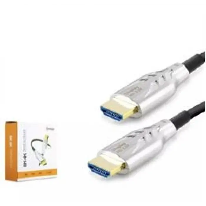 HADRON HDX2049 HDMI KABLO PVC 8K 60HZ 2.1V OPTIC OD8.0 20M SİYAH