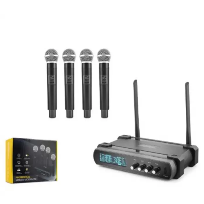 Hadron Hdx2792 Kablosuz 4-Mikrofon Vhf Siyah (KDO)