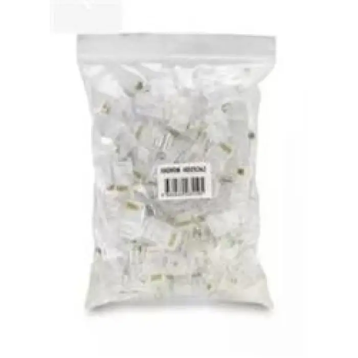 Hadron Hdx5062 Cat5 Konnektör Ez Rj45 Delikli 100Lü Paket Şeffaf (KDO)