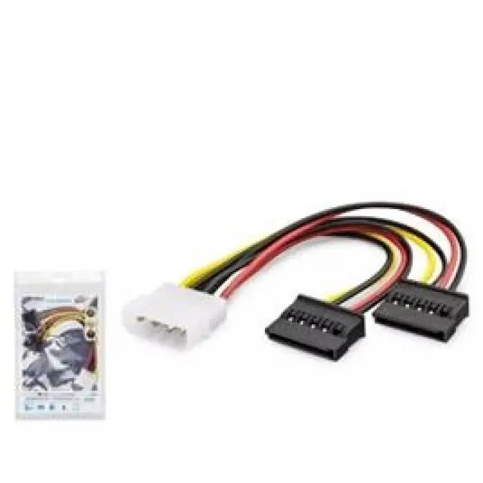 Hadron Hdx5525 Sata Power Kablo Poşetli 2In1 16Cm Siyah