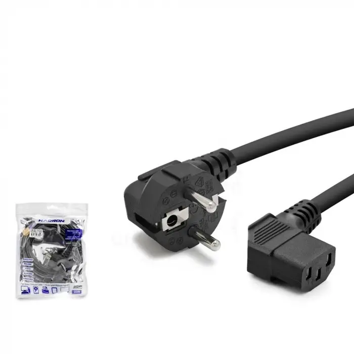 Hadron Hdx5555 1.8MT Power Kablo 42Pin 1Mm 500W L Tip  Siyah