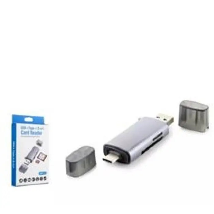 Hadron Hdx7031 Card Reader Usb3.0 + Type-C All In One Gri(ATUD-19) (KDO)