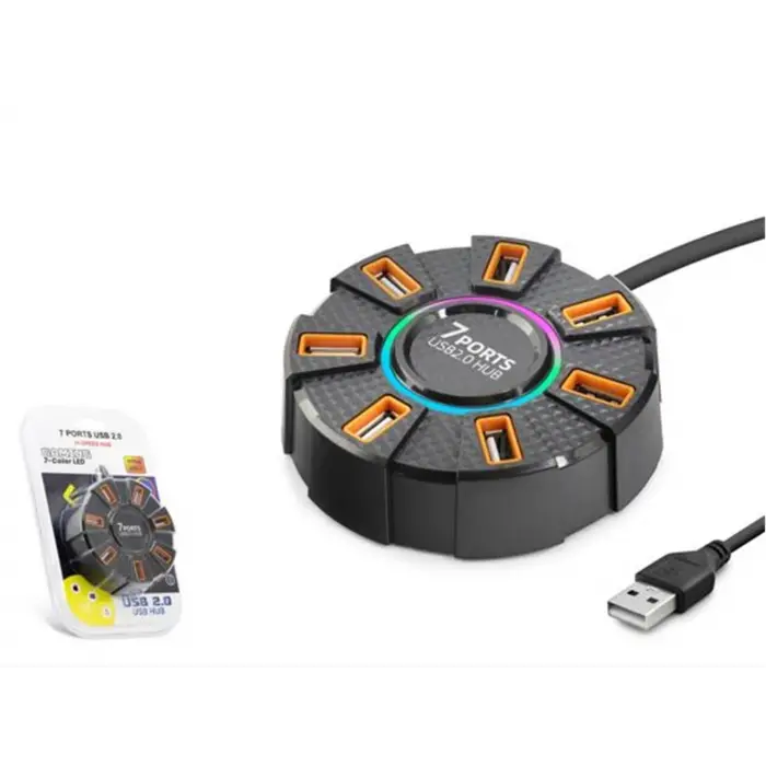Hadron Hdx7035 Usb Hub 7-Usb 1.2M Siyah (KDO)