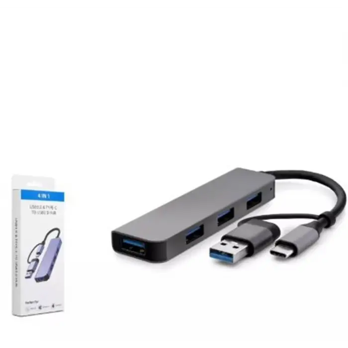 HADRON HDX7040 TYPE-C HUB 3-USB2.0 + USB3.0 GRİ