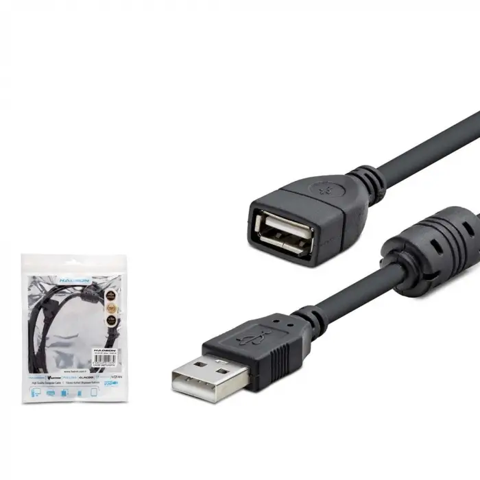 HADRON HDX7533 USB Uzatma Kablosu 1.5mt - Siyah (KDO)