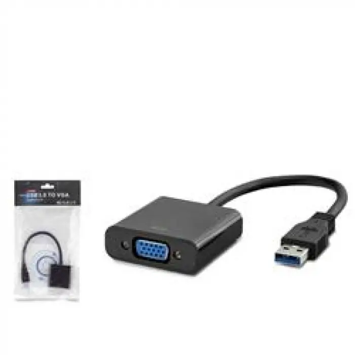 Hadron Hdx7779 Usb3.0 To Vga F Çevirici 1080P Siyah (KDO)