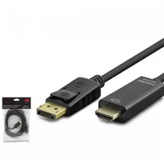 HADRON HDX7797 DISPLAY (M) TO HDMI (M) KABLO 4K 30HZ 3M SİYAH