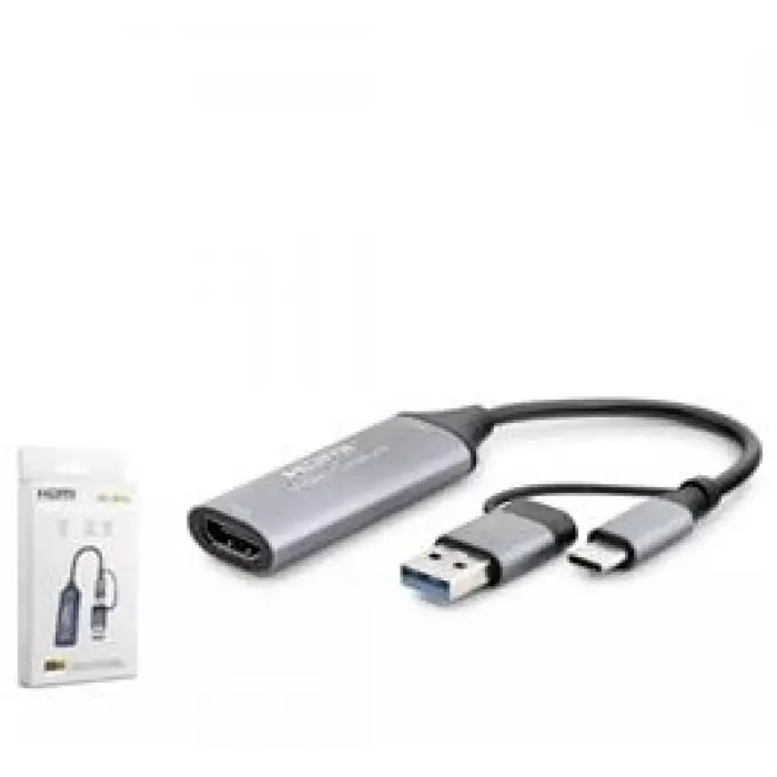 HADRON HDX7844 HDMI VIDEO CAPTURE TYPE-C+USB TO 4K 30HZ (KDO)