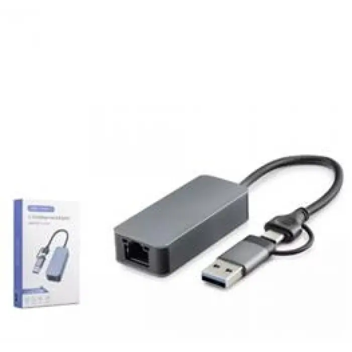 HADRON HDX7852 ETHERNET CARD USB2.0 + TYPE-C 2.5 Gigabit (KDO)