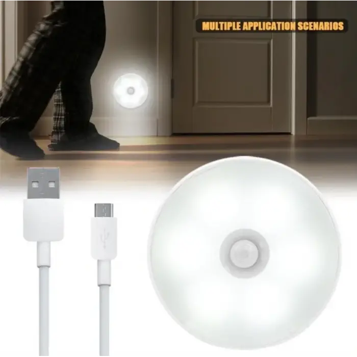 Hareket Sensörlü Usb Şarjlı Led Işık Lamba