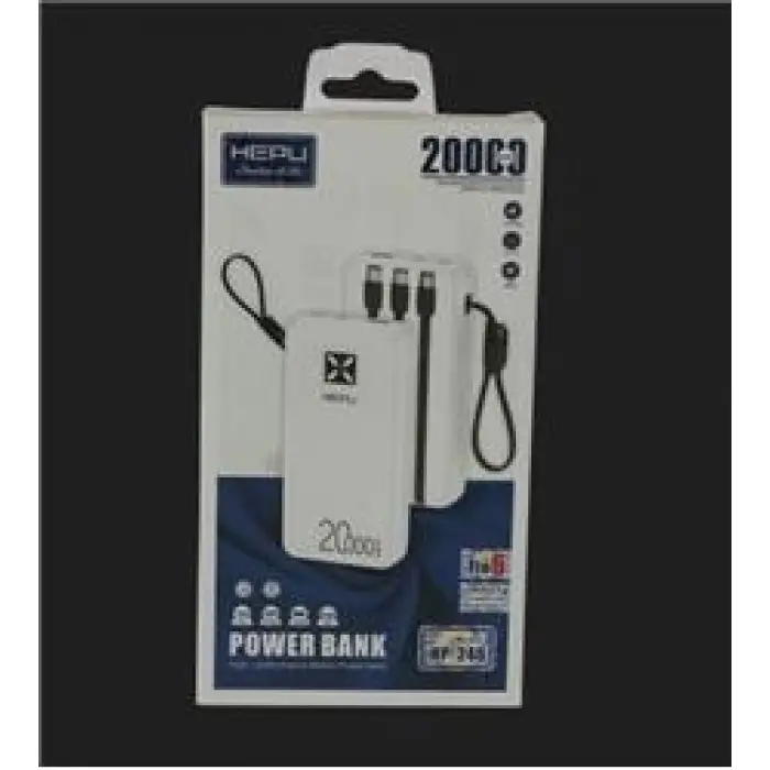 Hepu HP-246 20.000mAh Type-C,Lightining,Usb Powerbank led Gösterge