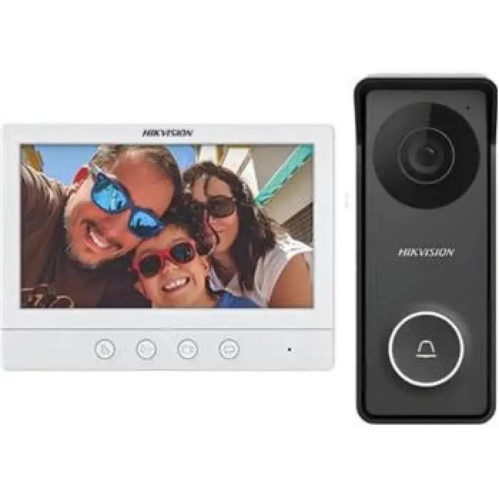 Hikvision DS-KIS213 7 4 Tellli Analog Vİdeo İnterkom Kit