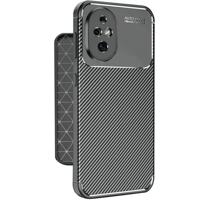 Honor 200 Kılıf Auto Focus Karbon Kapak - Siyah