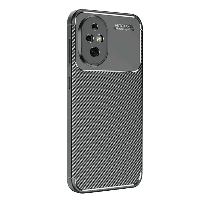 Honor 200 Kılıf Auto Focus Karbon Kapak - Siyah