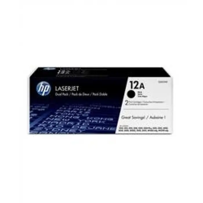 HP 12AD Black Siyah 2.000 Sayfa Çiftli Toner Q2612AD (KDO)