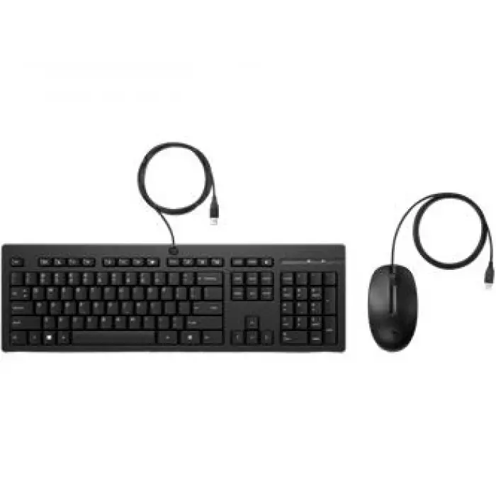 HP 225 Kablolu Fare ve Klavye 286J4AA Siyah (KDO)