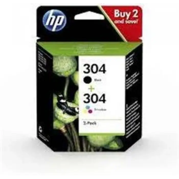 HP 304 Black-Color Siyah-Renkli Multi Paket 3JB05AE