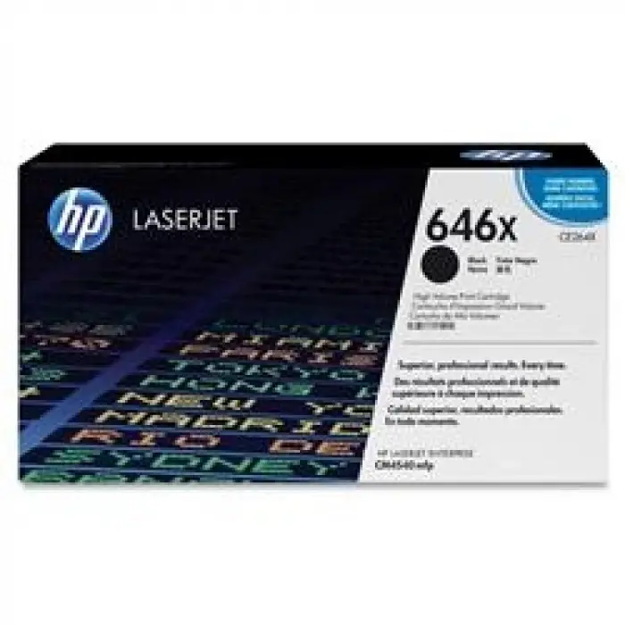 HP 646X Black Siyah Yüksek Kapasite 17.000 Sayfa Toner CE264X (KDO)