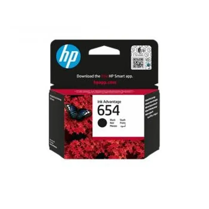 HP 654 Siyah 400 Sayfa Kartuş 7FP39UE (KDO)
