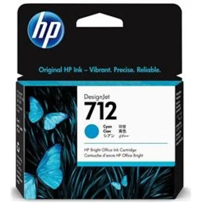 HP 712 Cyan Mavi 29ML Plotter Kartuşu 3ED67A (KDO)
