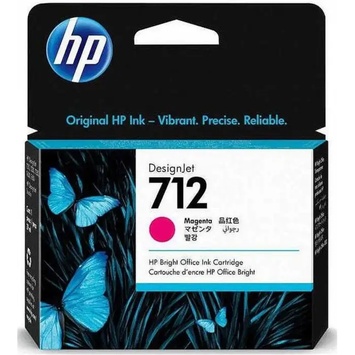 HP 712 Magenta Kırmızı 29ML Plotter Kartuşu 3ED68A (KDO)