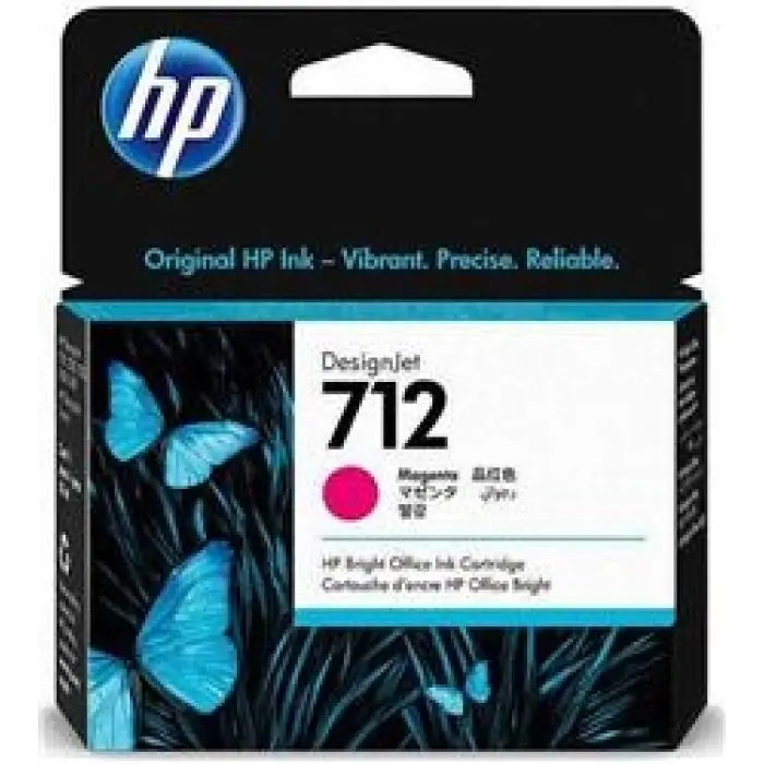 HP 712 Magenta Kırmızı 29ML Plotter Kartuşu 3ED68A (KDO)
