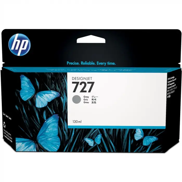 HP 727 Gray Gri 130ML Plotter Kartuşu B3P24A (KDO)