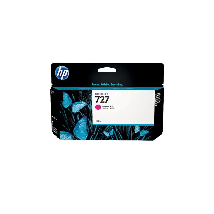 HP 727 Magenta Kırmızı 130ML Plotter Kartuşu B3P20A (KDO)