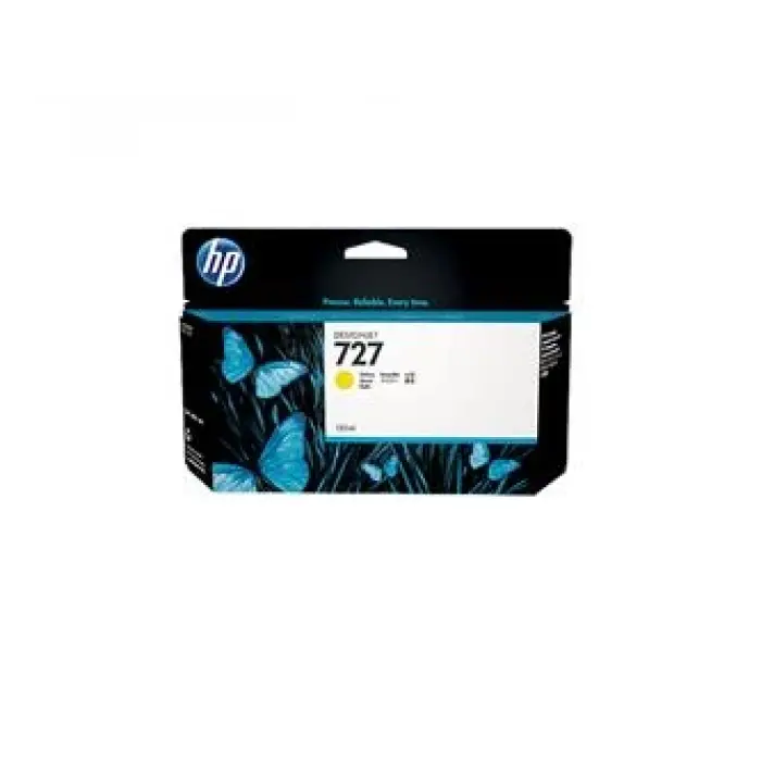 HP 727 Yellow Sarı 130ML Plotter Kartuşu B3P21A (KDO)