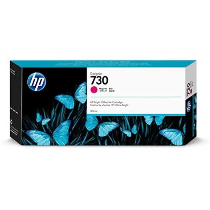 HP 730 Magenta Kırmızı 300 Ml Plotter Kartuşu P2V69A (KDO)