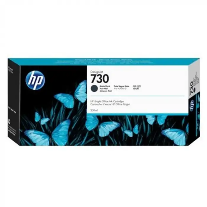 HP 730 Matte Black Mat Siyah 300 Ml Plotter Kartuşu P2V71A (KDO)