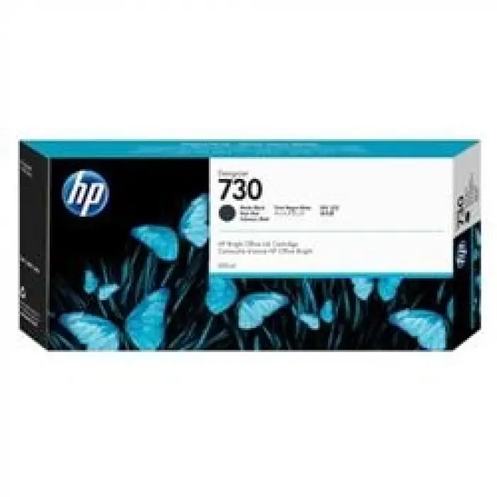 HP 730 Matte Black Mat Siyah 300 Ml Plotter Kartuşu P2V71A (KDO)