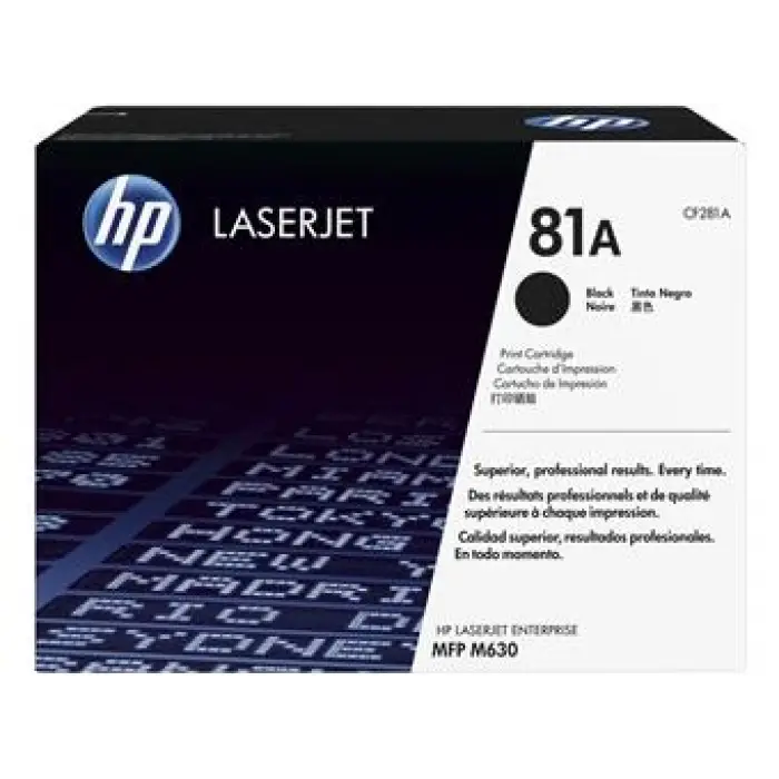 HP 81A Black Siyah 10.000 Sayfa Toner CF281A (KDO)