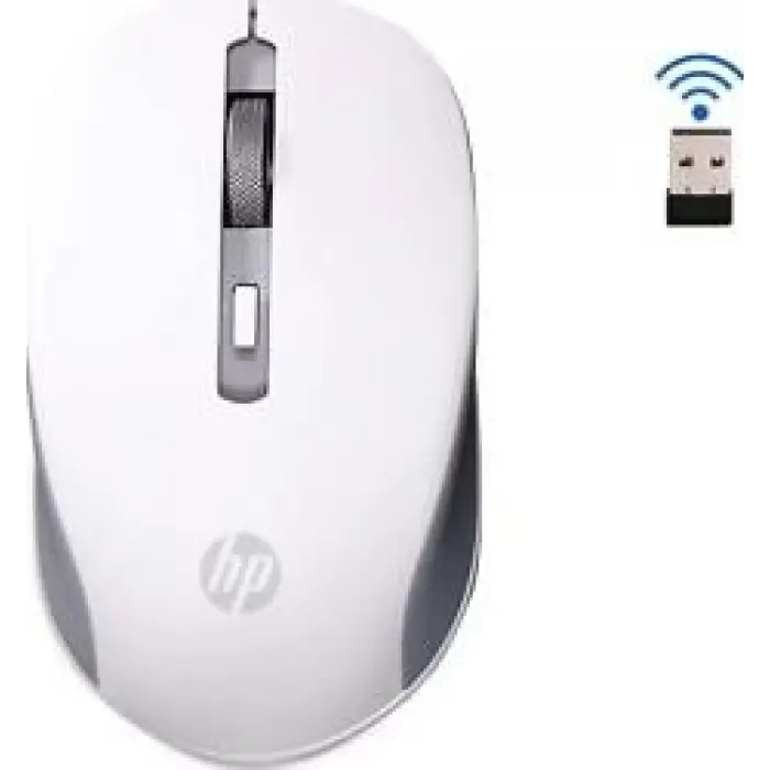 Hp S1000 Plus 1600DPI 2.4GHz WireLess Beyaz Kablosuz Mouse (Pil İçinde)