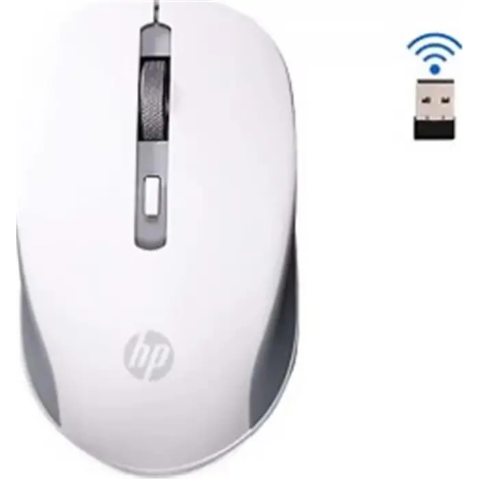 Hp S1000 Plus 1600DPI 2.4GHz WireLess Beyaz Kablosuz Mouse (Pil İçinde) (KDO)