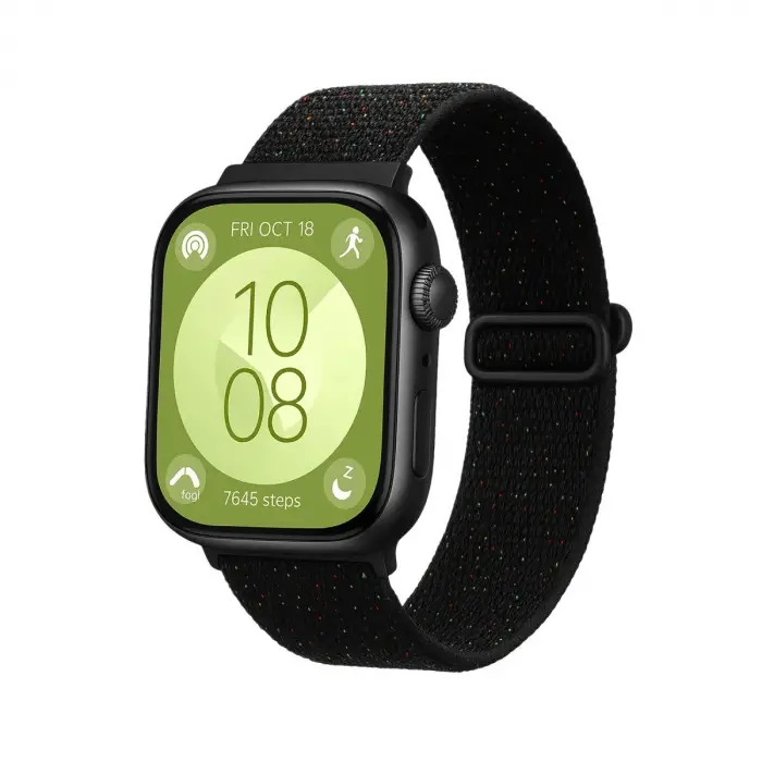 Huawei Fit 4  Kordon - Benekli Siyah